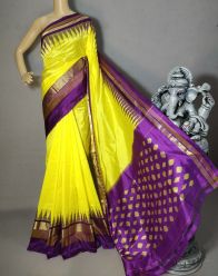 PRKSILWS5A05BSDC27- light weight Ikat silk saree