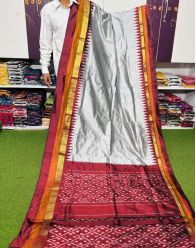 PSRGILWS5A06XZCD02- light weight Ikat silk saree