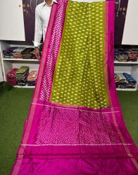 PGMRILWS5A07XZCD05- light weight Ikat silk saree