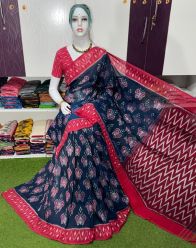 PSRGICTS5A30INCD05- Ikat cotton saree