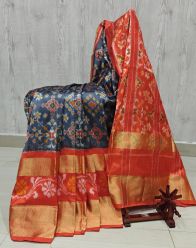 PSHLIDSS5Y12NCDD01- Ikat silk saree