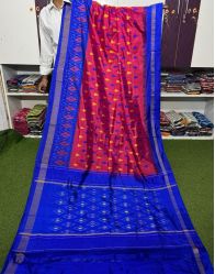 PGMRILWS5A07XZCD13- light weight Ikat silk saree