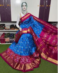 PSRGIDSS5A09BBCC17- Ikat silk saree