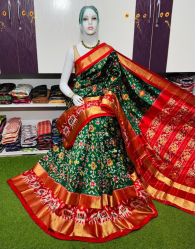 PSRGIDSS5A09BBCC44- Ikat silk saree