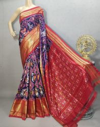 PURRKBIP5Y09DECD32- Kanchi border Ikat silk saree