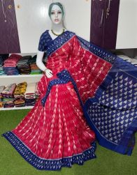 PSRGICTS5A07INCC15- Ikat cotton saree
