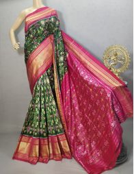 PURRKBIP5Y09DECD43- Kanchi border Ikat silk saree