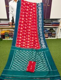 PSRGICTS5Y11INDC16- Ikat cotton saree