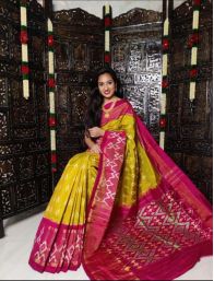 PWCKIDSS5A08XSCD25- Ikat silk saree