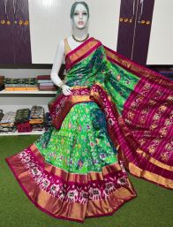 PSRGIDSS5Y20BBCC52- Ikat silk saree