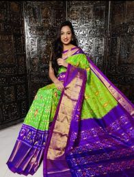 PDLSIDSS5Y11NDCC47- Ikat silk saree