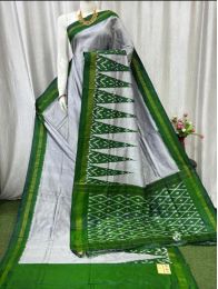 PASKILWS5Y10XEDC33- light weight Ikat silk saree