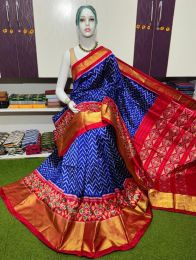 PSRGIDSS5Y09BBCD11- Ikat silk saree