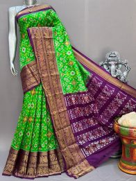 PSNTKBIP5M31CSDD02- Kanchi border Ikat silk saree