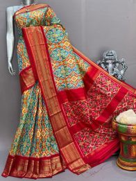 PSNTKBIP5M31CSDD03- Kanchi border Ikat silk saree