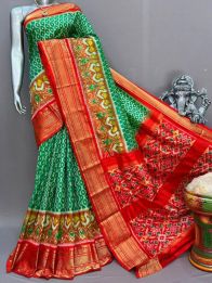 PSNTKBIP5M31CSDD14- Kanchi border Ikat silk saree