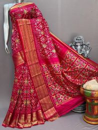PSNTKBIP5M31CSDD24- Kanchi border Ikat silk saree