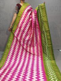PGMRILWS5A07XECD07- light weight Ikat silk saree