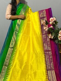 PKISKBIP5A05BBDC10- Kanchi border Ikat silk saree