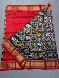 PSSIFSLG5A07SZDC09- Free Size Ikat Silk Lehenga