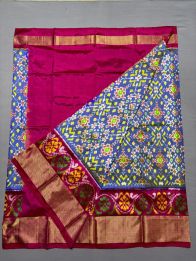 PSSIFSLG5A07SZDC10- Free Size Ikat Silk Lehenga