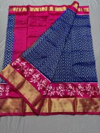 PSSIFSLG5A07SZDC15- Free Size Ikat Silk Lehenga