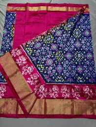 PSSIFSLG5A07SZDC16- Free Size Ikat Silk Lehenga