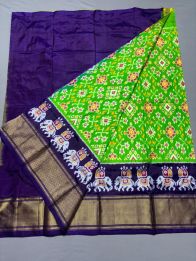 PSSIFSLG5A07SZDC19- Free Size Ikat Silk Lehenga