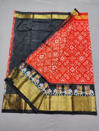 PSSIFSLG5A07SZDC31- Free Size Ikat Silk Lehenga