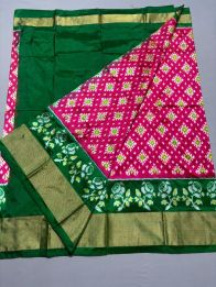 PSSIFSLG5A07SZDC33- Free Size Ikat Silk Lehenga