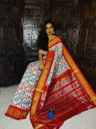 PALUIDSS5A09NSCD23- Ikat silk saree