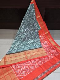 PANHIDSS5A09BNCC25- Ikat silk saree