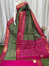 PASKIDSS5A06NCCD07- Ikat silk saree