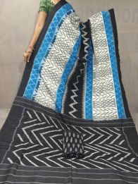PGMRICTS5A07INDC09- Ikat cotton saree