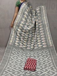 PGMRICTS5A07INDC22- Ikat cotton saree