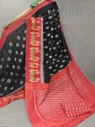 PGMRICTS5A07INDC27- Ikat cotton saree