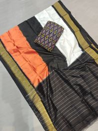 PGMRSDST5A06FSDD44- Ikat Silk dupatta with Ikat sico top