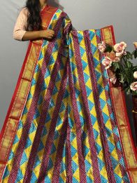 PKISIDSS5A09NDCC09- Ikat silk saree