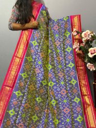 PKISIDSS5A09NDCC17- Ikat silk saree