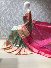 PLXHISSS5A07ITCD01- Ikat soft silk saree