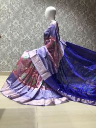 PLXHISSS5A07ITCD17- Ikat soft silk saree
