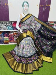 PSRGIDSS5A09BBCC31- Ikat silk saree