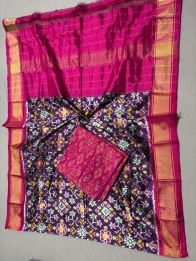 PSSISDST5A08FSDC11- Ikat Silk dupatta with Ikat sico top