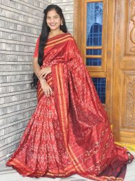 PWCKIDSS5A08XSCD09- Ikat silk saree