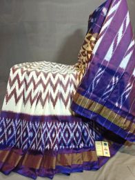 PGMRILWS5Y03XECD04- light weight Ikat silk saree