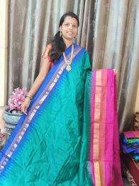 PGMRILWS5Y03XECD22- light weight Ikat silk saree