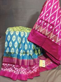 PGMRILWS5Y03XECD26- light weight Ikat silk saree