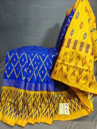 PGMRILWS5Y03XECD34- light weight Ikat silk saree