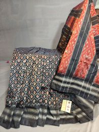PGMRILWS5Y03XECD64- light weight Ikat silk saree