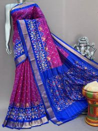 PSNTIDSS5A09NCDC25- Ikat silk saree
